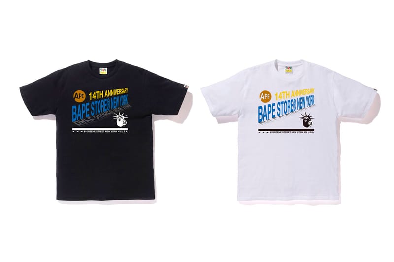 BAPE Celebrates Its New York Flagship's 14th Anniversary With Celebratory Tees