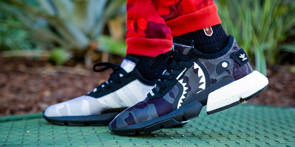 BAPE x NEIGHBORHOOD x adidas POD-S3.1 On Foot Photos | Hypebeast BAPE x NEIGHBORHOOD x adidas POD-S3.1 On Foot Photos | Hypebeast