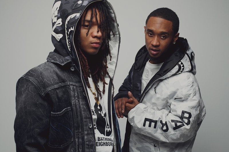 Rae Sremmurd BAPE NEIGHBORHOOD Lookbook Hoods Hong Kong Japan Lookbook Release Date Details First Look Closer Model Swae Lee Slim Jxmmi