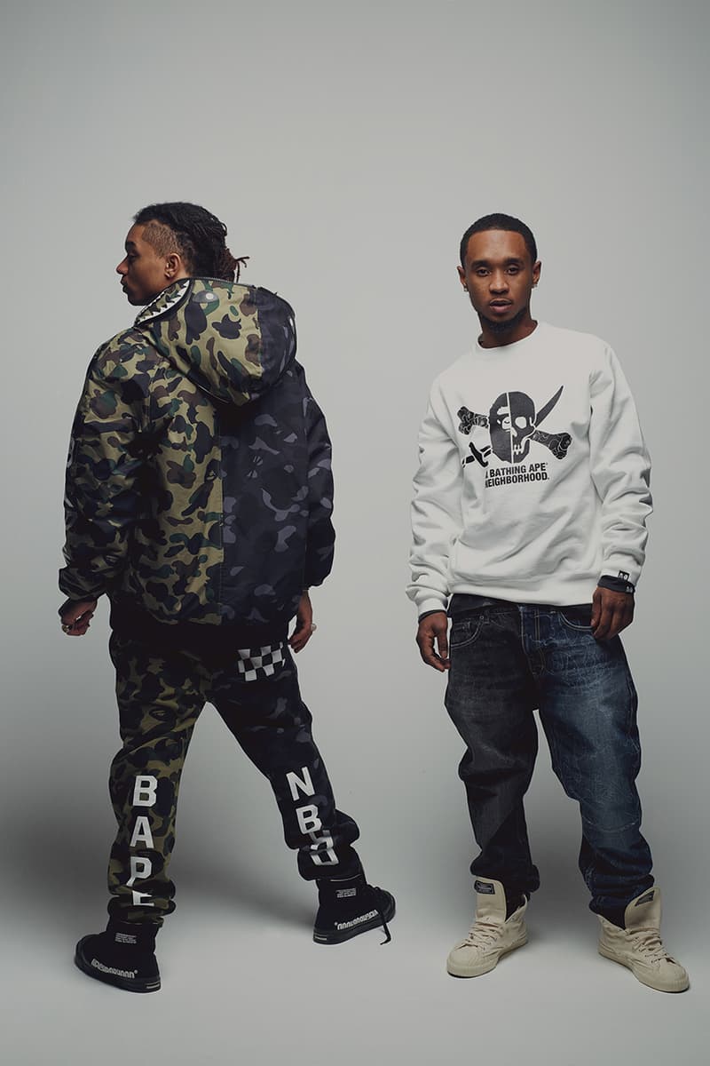 Rae Sremmurd BAPE NEIGHBORHOOD Lookbook Hoods Hong Kong Japan Lookbook Release Date Details First Look Closer Model Swae Lee Slim Jxmmi