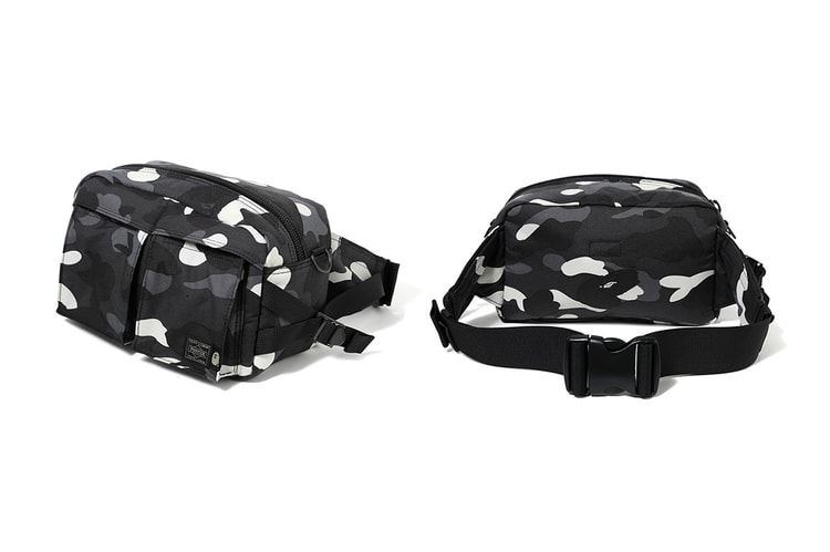 BAPE & PORTER Link for Glow-In-The-Dark Camouflage Bag