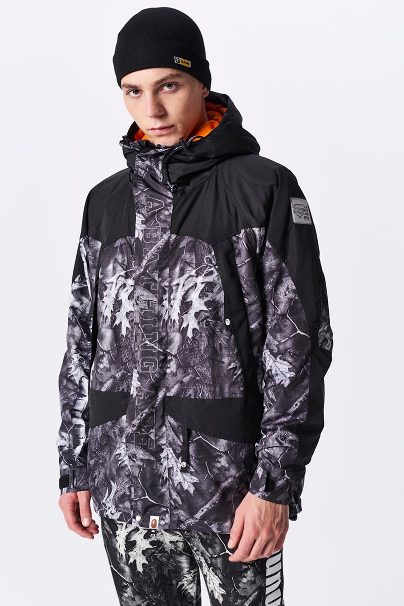 BAPE a bathing ape spring summer 2019 collection lookbook drop release date info japan shark hoodie logo mouth tee shirt jeans shoes sneakers bapesta