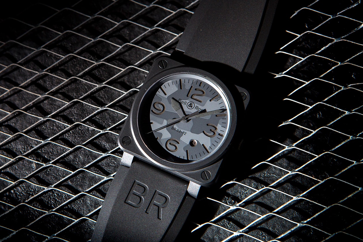 Bell & Ross Nightlum Black Camo Black Matte Watches BR03-92 timepiece 2018