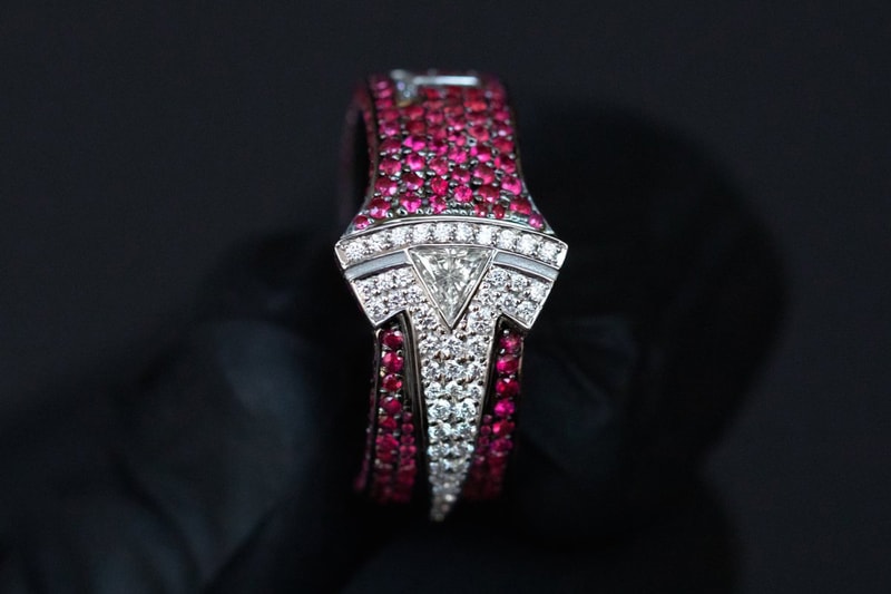 Ben Baller Custom Tesla Ring for Elon Musk 1 of 1 diamonds ruby rubies automotive