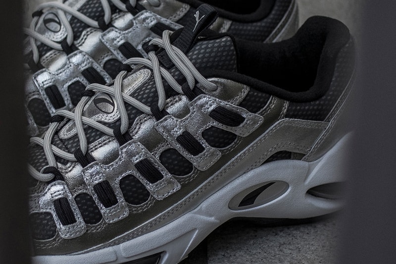 Blends PUMA CELL Endura Collaboration Sneaker metallic silver drop release date info january 24 2019 closer look