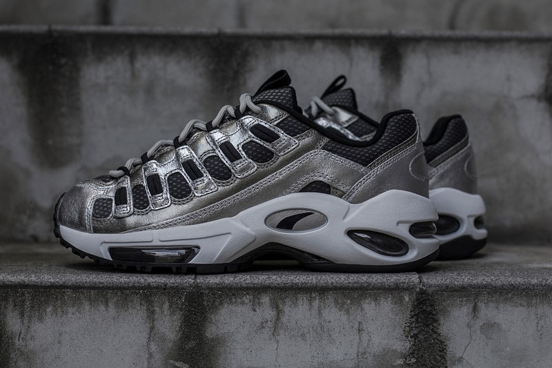 Blends PUMA CELL Endura Collaboration Sneaker metallic silver drop release date info january 24 2019 closer look