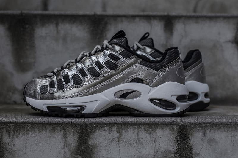 Blends PUMA CELL Endura Collaboration Sneaker metallic silver drop release date info january 24 2019 closer look