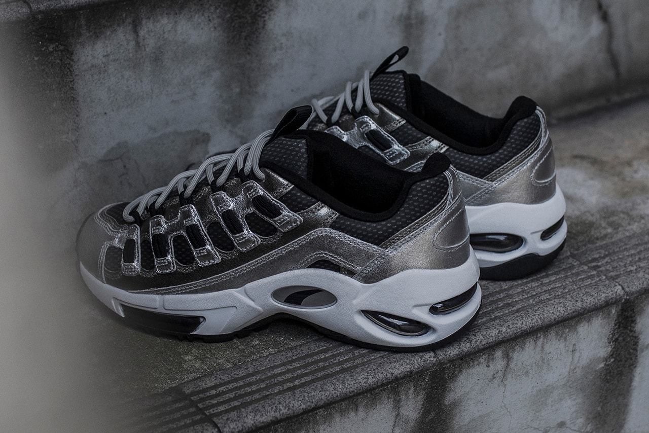 Blends PUMA CELL Endura Collaboration Sneaker metallic silver drop release date info january 24 2019 closer look