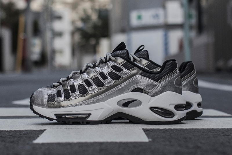 Blends PUMA CELL Endura Collaboration Sneaker metallic silver drop release date info january 24 2019 closer look