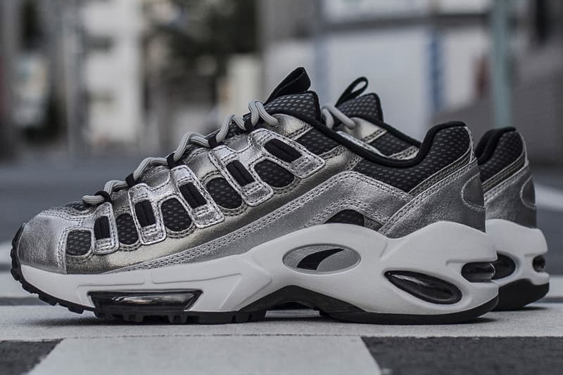 Blends PUMA CELL Endura Collaboration Sneaker metallic silver drop release date info january 24 2019 closer look