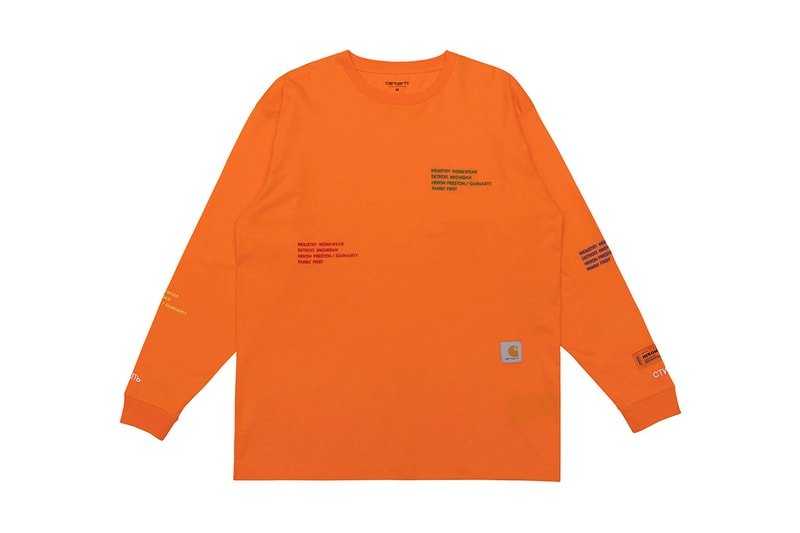 Carhartt WIP Heron Preston FW18 Capsule Release info date Tree camo pouch pants t shirt long short sleeve beanie hat chore jacket Hong Kong Japan CHERRY GR8 NUBIAN REVOLUTION