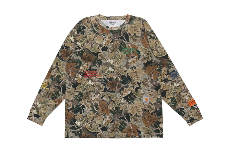 Carhartt WIP Heron Preston FW18 Capsule Release info date Tree camo pouch pants t shirt long short sleeve beanie hat chore jacket Hong Kong Japan CHERRY GR8 NUBIAN REVOLUTION