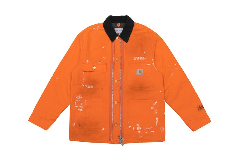 Carhartt WIP Heron Preston FW18 Capsule Release info date Tree camo pouch pants t shirt long short sleeve beanie hat chore jacket Hong Kong Japan CHERRY GR8 NUBIAN REVOLUTION