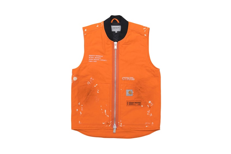 Carhartt WIP Heron Preston FW18 Capsule Release info date Tree camo pouch pants t shirt long short sleeve beanie hat chore jacket Hong Kong Japan CHERRY GR8 NUBIAN REVOLUTION
