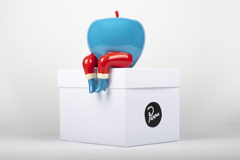 case studyo parra an apple on the edge limited edition sculpture collectible figure artwork