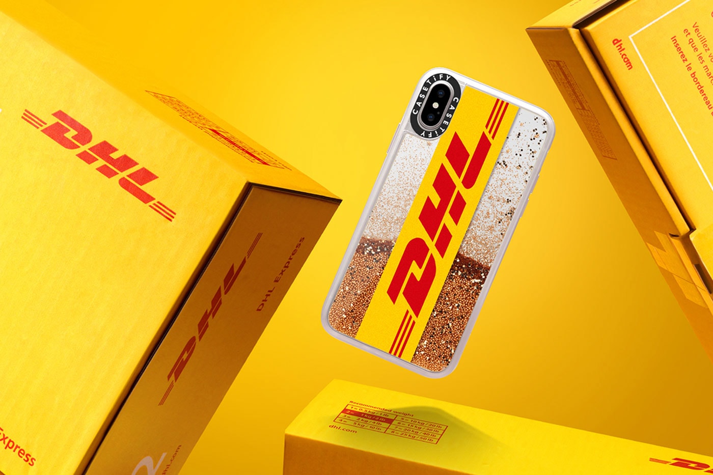 Casetify x DHL iPhone Cases Collaboration apple watch price CASETiFY yellow branding limited edition purchase online