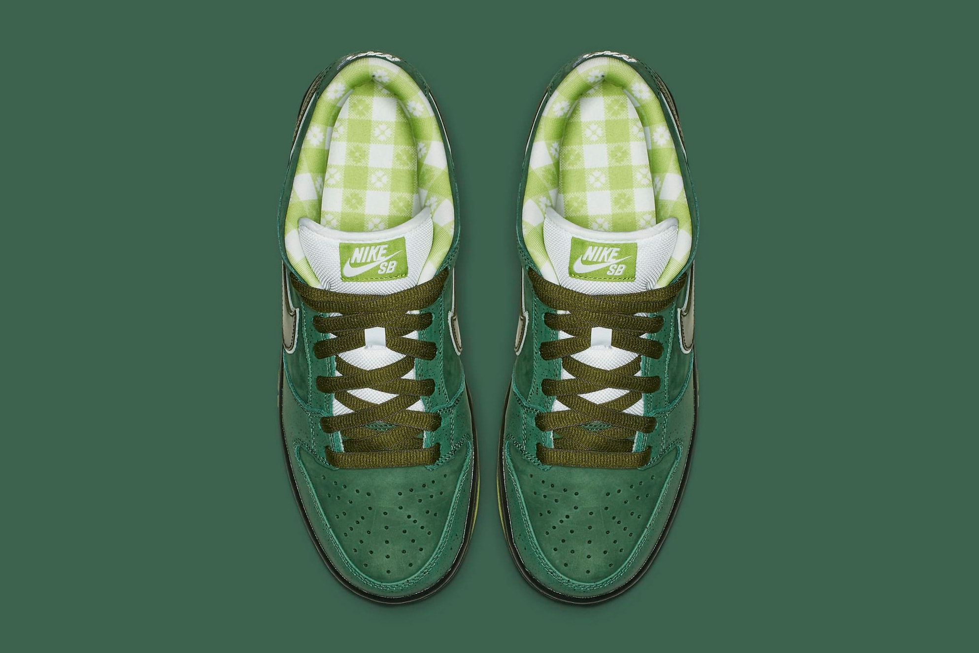 "Green Lobster" Concepts x Nike SB Dunk Low Official Images swoosh nike travis scott