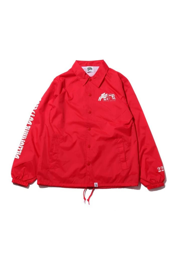 billionaire boys club atmos lab coca cola collaboration capsule drop release date info coaches jacket tee shirt sweater logo advertisement print red white black graphic december 29 2018 japan