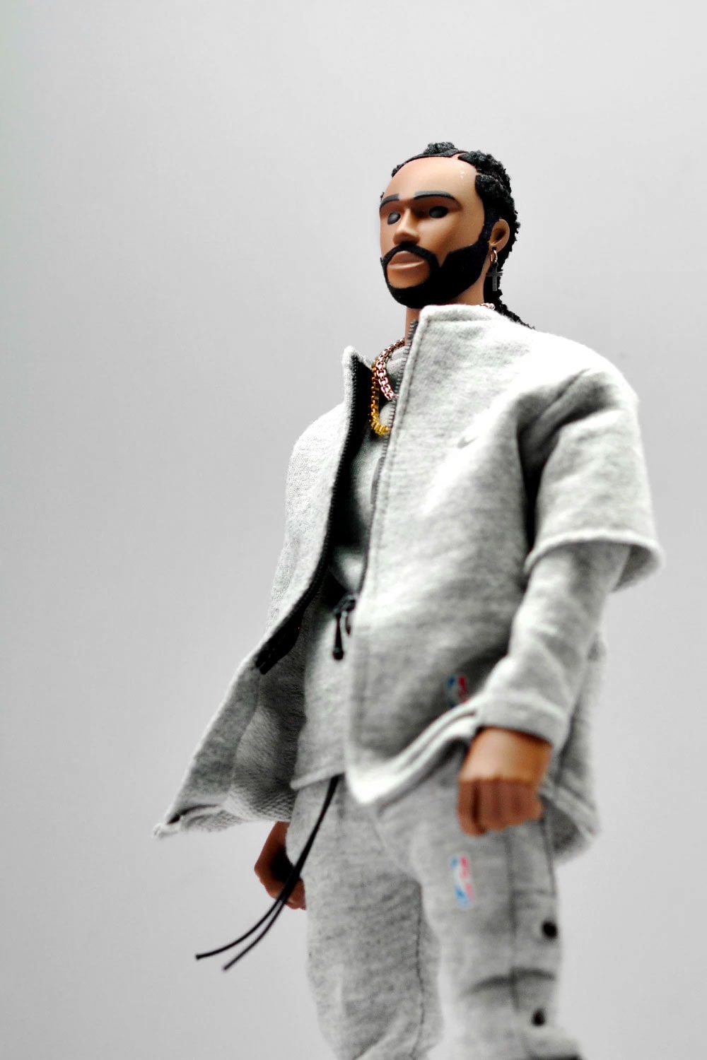 Coolrain Lee Jerry Lorenzo Nike Fear of God fog figurine action figure lil jerry air fear of god toy collectible 