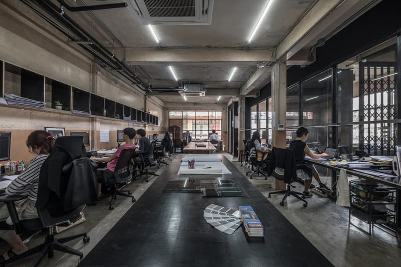 Creative Crews CC Office Bangkok, Thailand architecture heritage district townhouse modern office talad noi design nuil