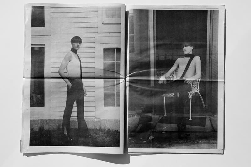 Daniel W. Fletcher 'The Sound of Silence' Zine Fashion Clothing Lookbook Newspaper Fall/Winter 2019 2018 SSENSE