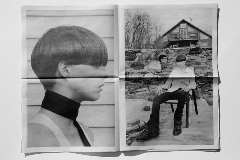 Daniel W. Fletcher 'The Sound of Silence' Zine Fashion Clothing Lookbook Newspaper Fall/Winter 2019 2018 SSENSE