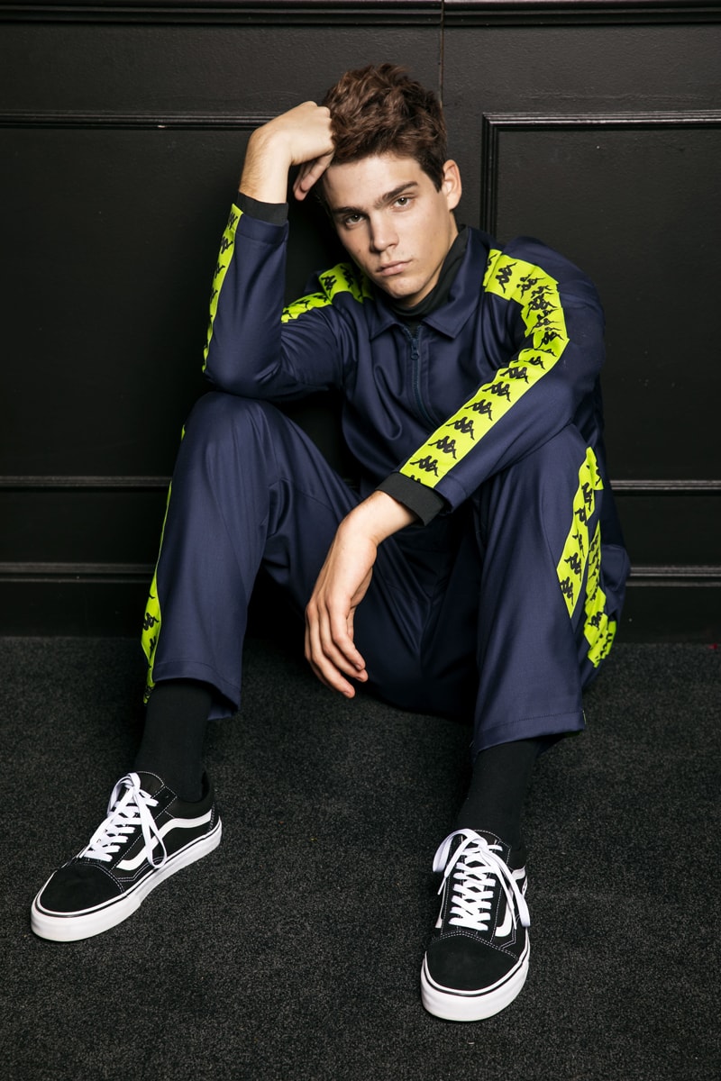 Danilo Paura Kappa Fall Winter 2018 Collection Lookbook sweater jacket t shirt jeans blazer branding logo Clothing