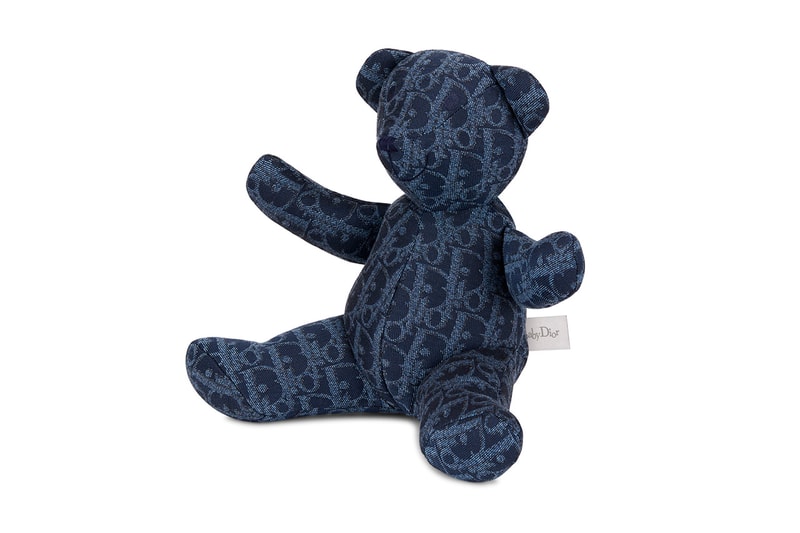 dior boy capsule collection kids children bear accessory logo print jacquard 
