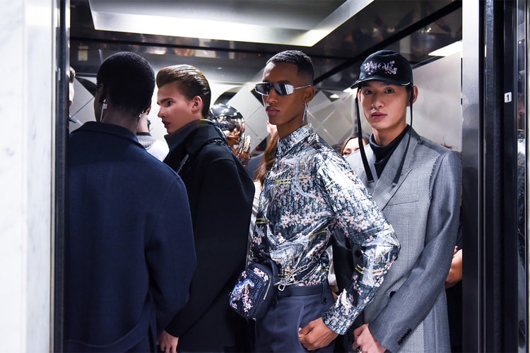 A Backstage Look at Dior Men’s Futuristic Pre-Fall 2019 Show