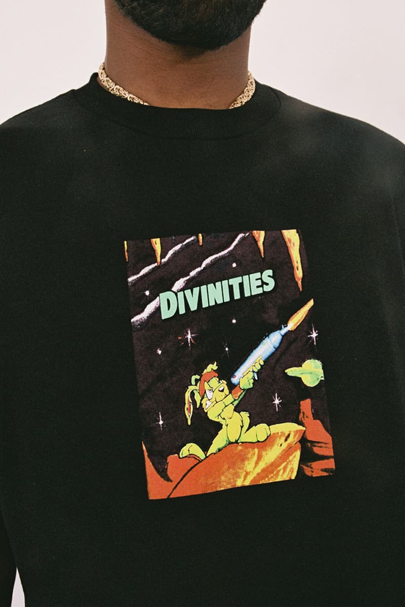 divinities lookbook collection fall winter 2018 kingdom hearts jazz jackrabbit owl tony haw pro skater tee shirt bobby caldwell print graphic buy