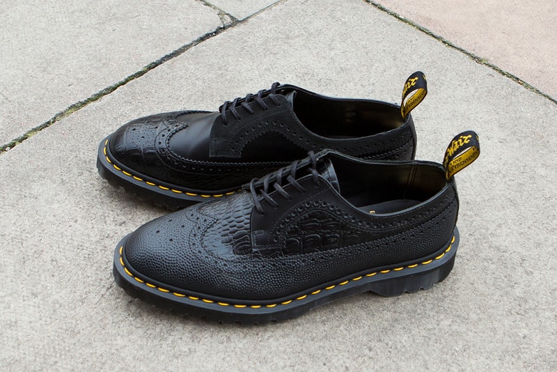 Engineered Garments Dr. Martens Collab Restock irregular longwing brogue brown black colorway release buy drop release date december 22 2018