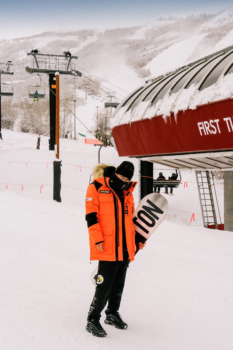 fingercroxx "F.X- Explorer" Collection Lookbook winter 2018 snowboarding