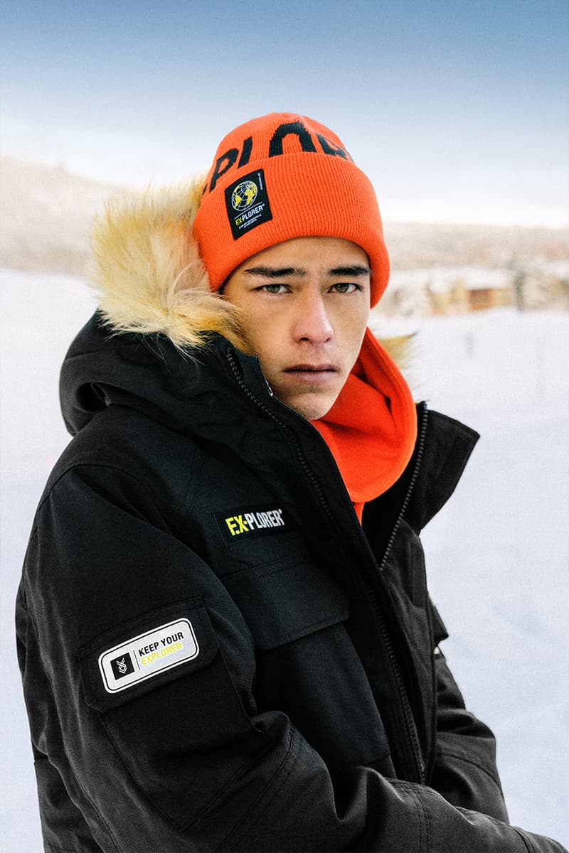 fingercroxx "F.X- Explorer" Collection Lookbook winter 2018 snowboarding