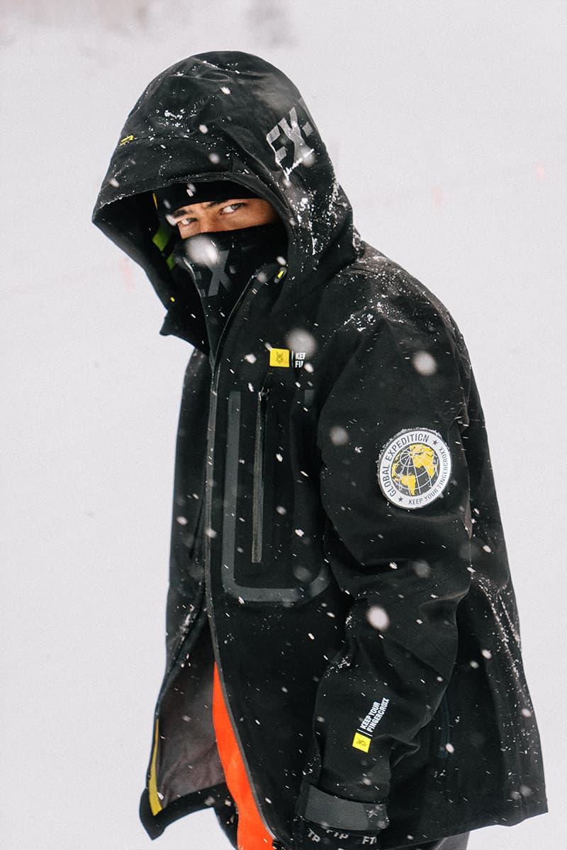 fingercroxx "F.X- Explorer" Collection Lookbook winter 2018 snowboarding