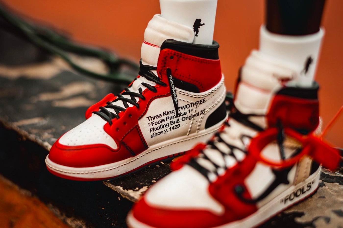 Fools Paradise XL THREE KINg TWO THREE Michael Jordan Figure Vinyl Toy Hong Kong bull bulls chicago virgil abloh ike air 1 the ten