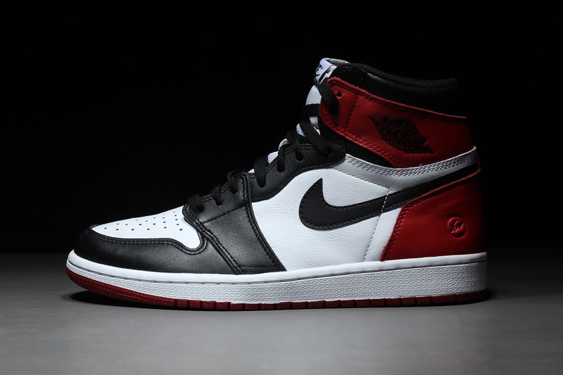 fragment design Air Jordan 1 Black Toe Sample red white Hiroshi Fujiwara 2019 Release info Date High OG