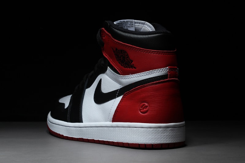 fragment design Air Jordan 1 Black Toe Sample red white Hiroshi Fujiwara 2019 Release info Date High OG