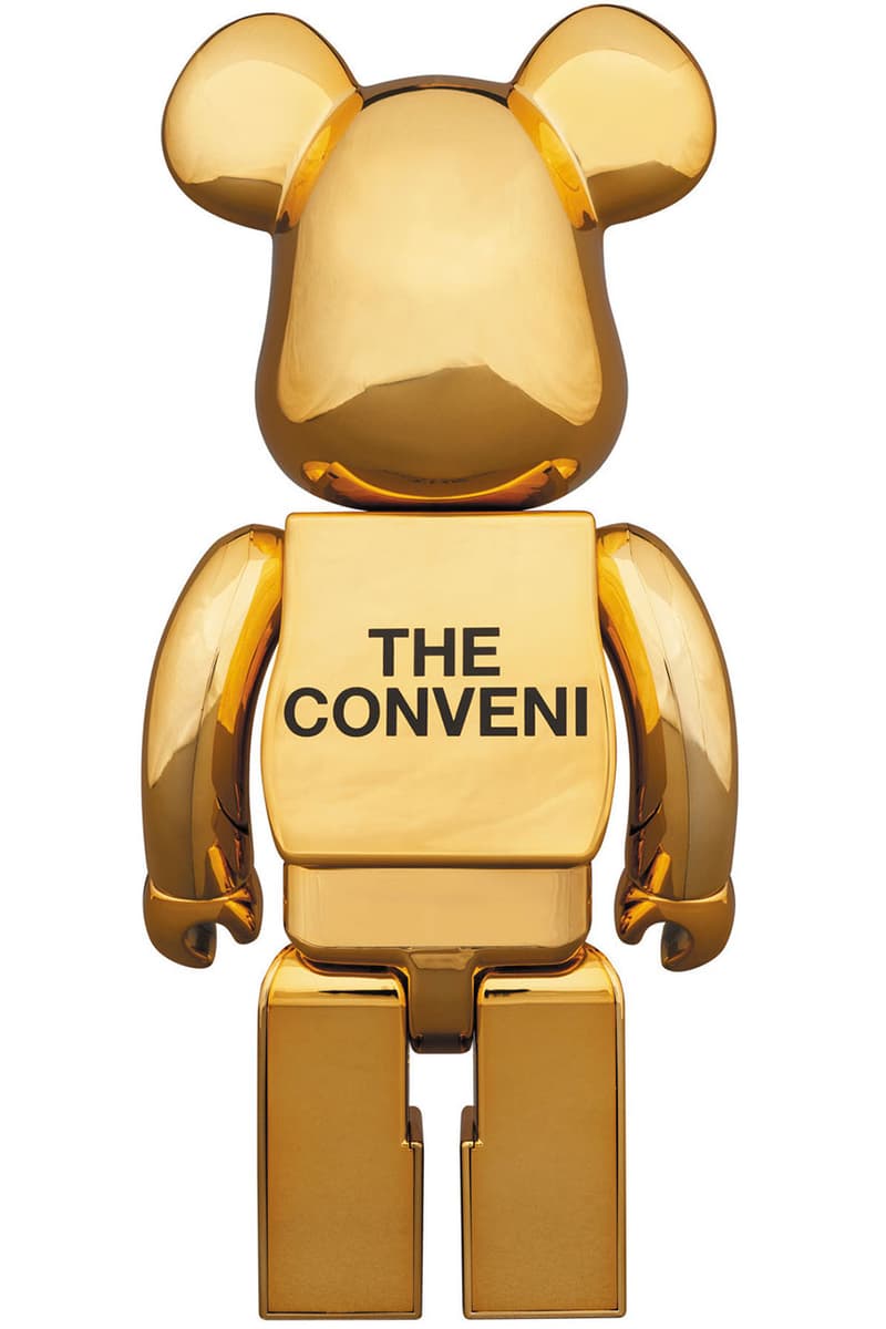 fragment design THE CONVENI BE@RBRICK Figures medicom toy january 1 2019 hiroshi fujiwara collaboration black gold