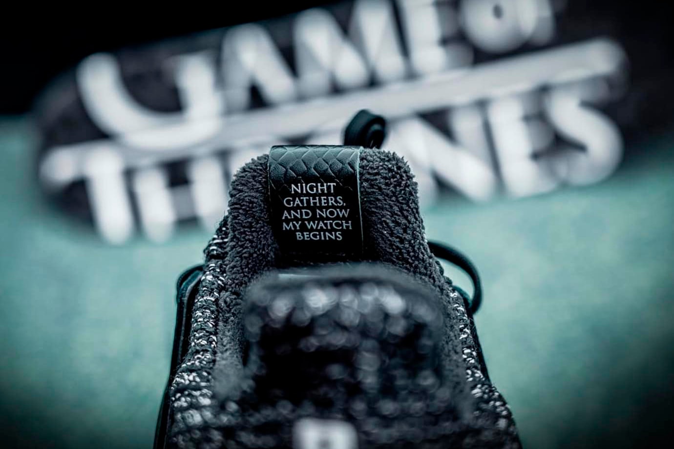 'Game of Thrones' x adidas UltraBOOST "Night's Watch" first look release got hbo jon snow