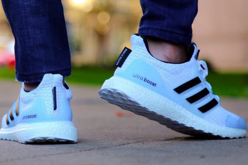 Game of Thrones x adidas UltraBOOST White Walkers got hbo jon snow three stripes