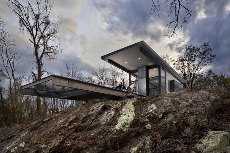 GreenSpur Lost Whiskey Concrete Cabin brutalism architecture homes Virginia
