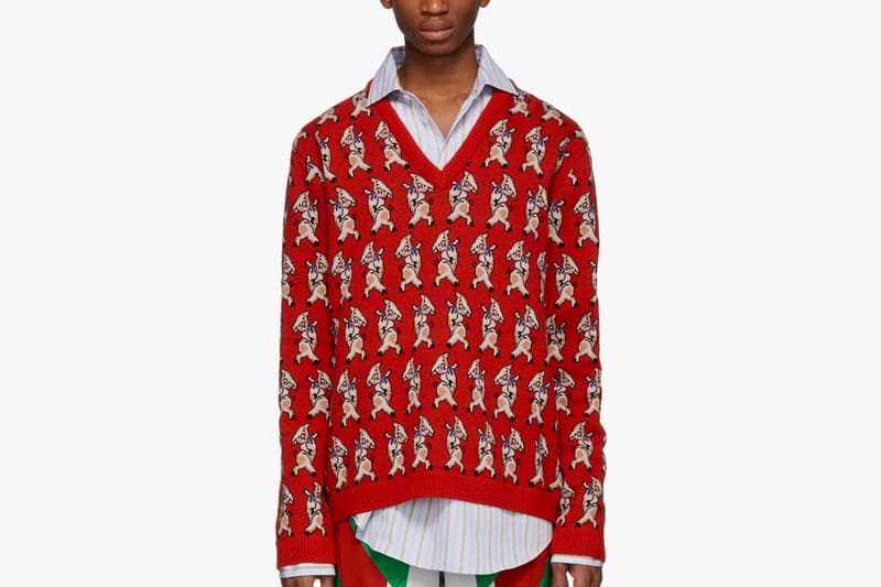 Gucci Knit Sweaters wool cardigan knitwear christmas Fall/Winter 2018 Release available now price fw18 jacquard GG print menswear fashion SSENSE