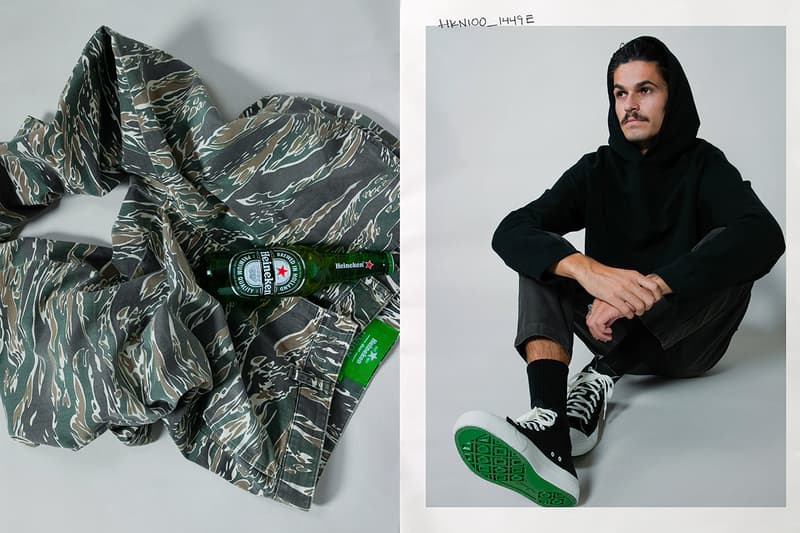 Heineken Union "Green Collar" Capsule Collaboration collection drop release date info buy 100 los angeles la pro keds sneaker december 1 2018 beer