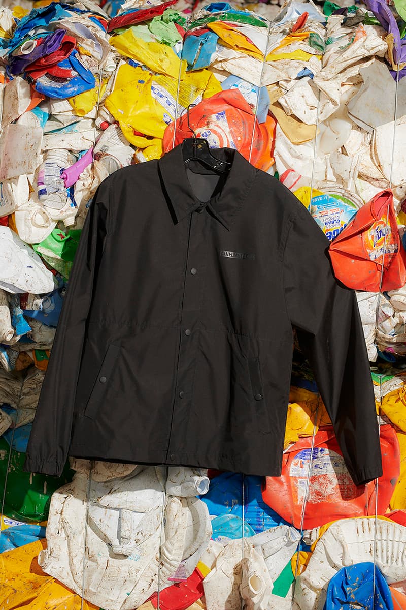 Parley for the oceans Helmut Lang Unisex Jacket Collaboration recycle upcycle jacket collection collaboration black white colorways december 19 2018 release date drop info