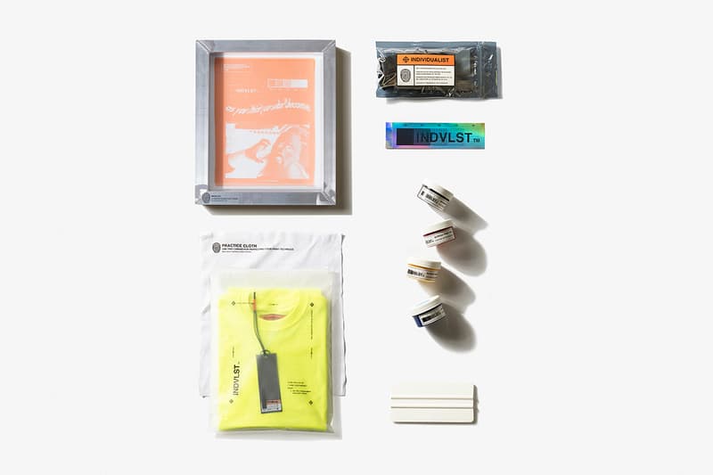 INDVLST LAB Screen Print Activation Kit Volume 1 One Release Virgil Abloh Neon Info Date