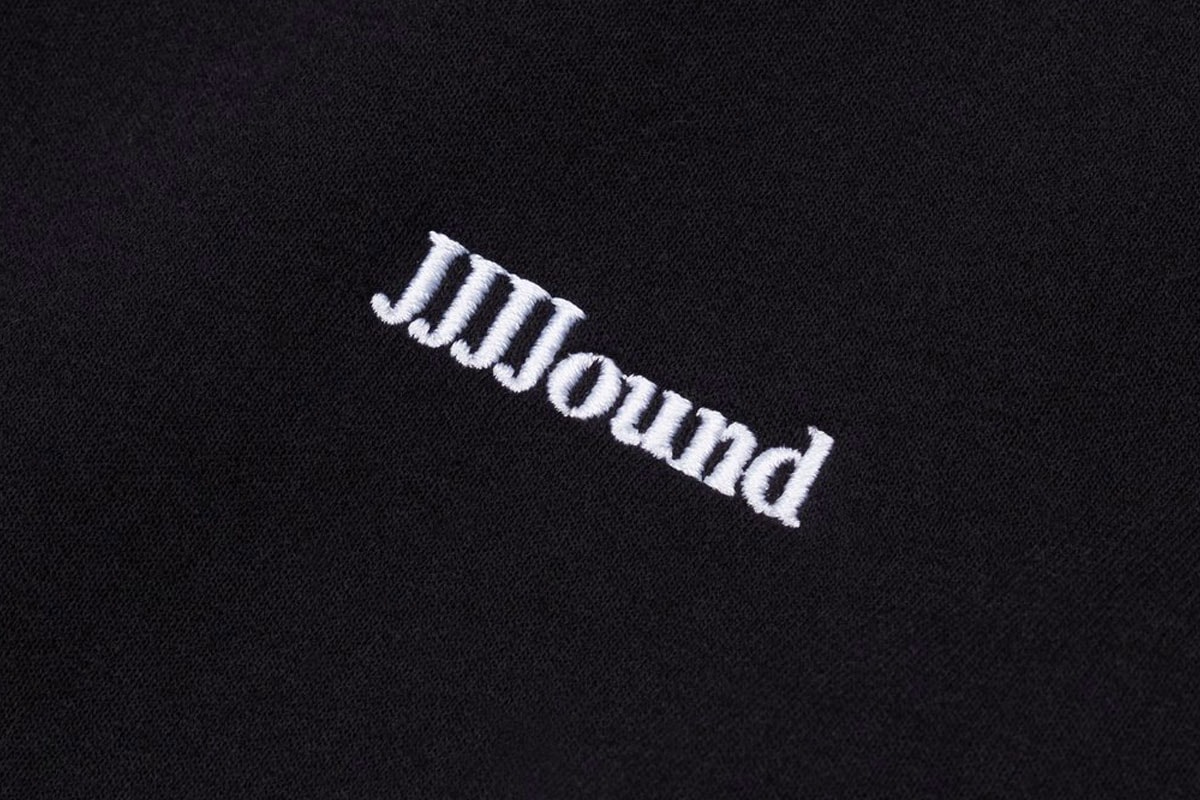 JJJJound J/95 black Hoodie Release logo white embroidery price restock justin saunders purchase online resell limited edition apparel men's size