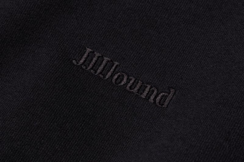 JJJJound J/95 black Hoodie Release logo white embroidery price restock justin saunders purchase online resell limited edition apparel men's size