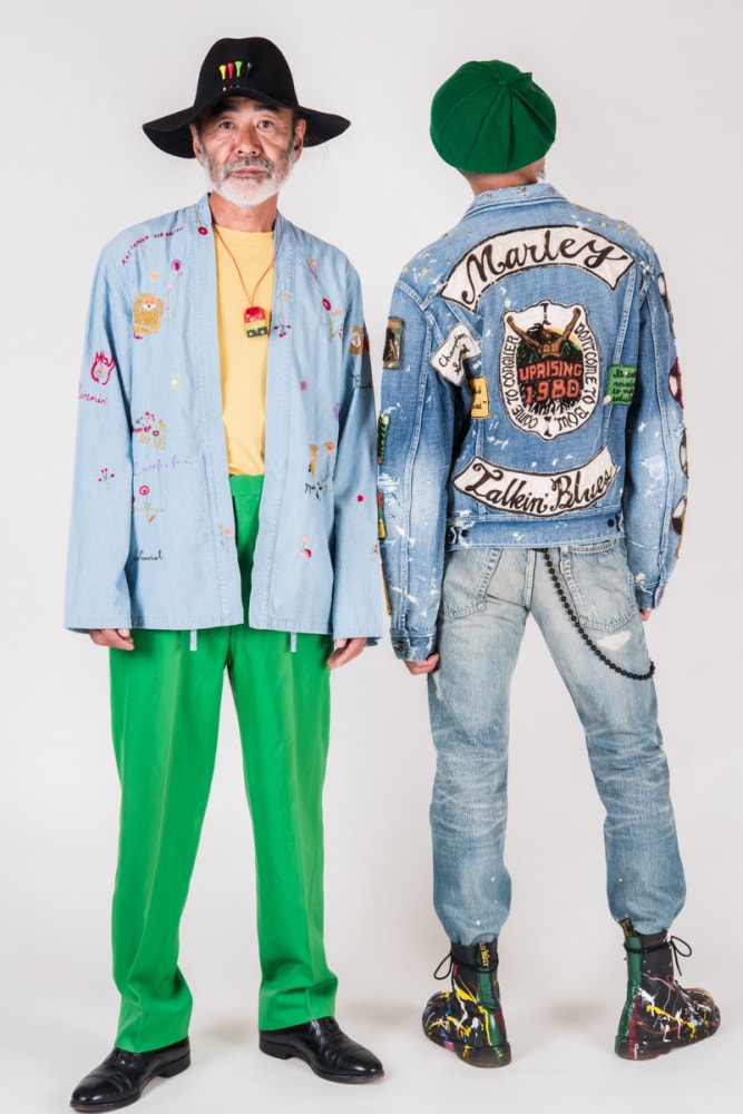 KAPITAL Bob Marley spring summer 2019 Collection denim kountry print jamaica reggae blue japan