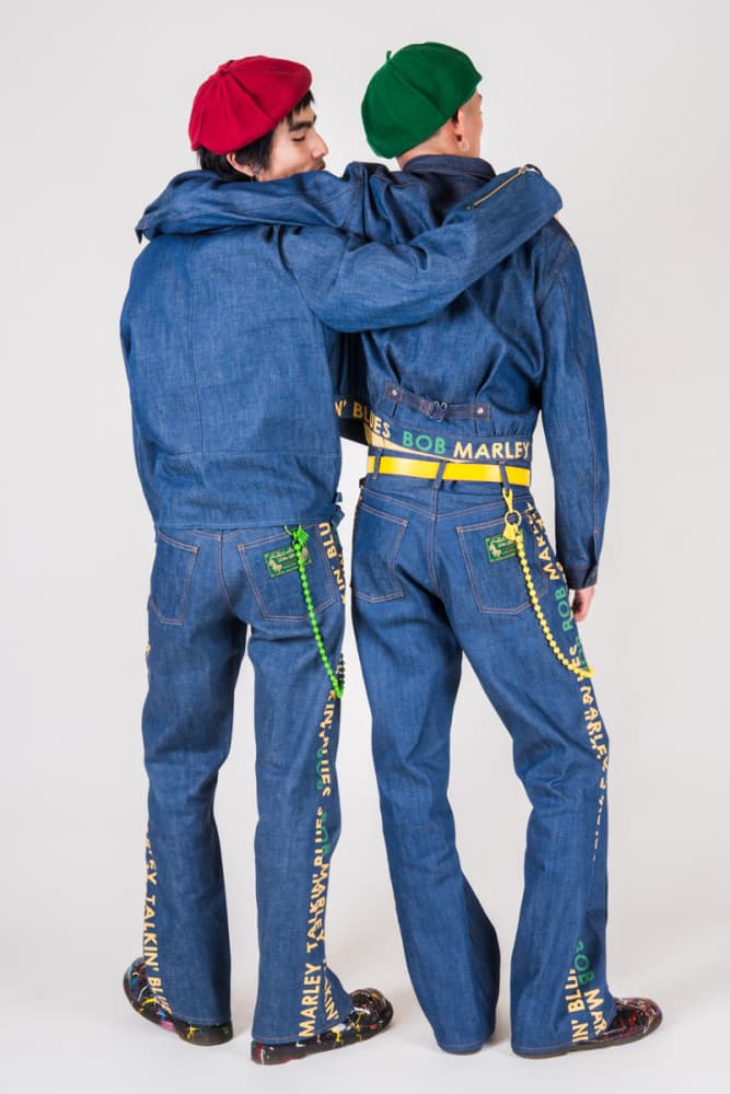 KAPITAL Bob Marley spring summer 2019 Collection denim kountry print jamaica reggae blue japan