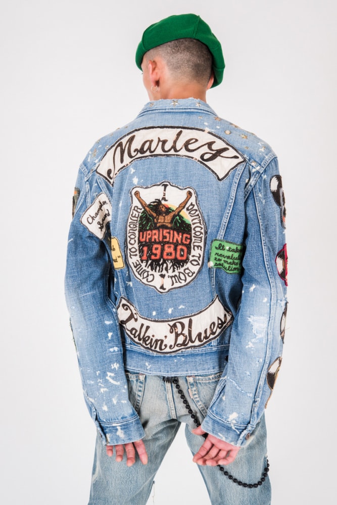 KAPITAL Bob Marley spring summer 2019 Collection denim kountry print jamaica reggae blue japan